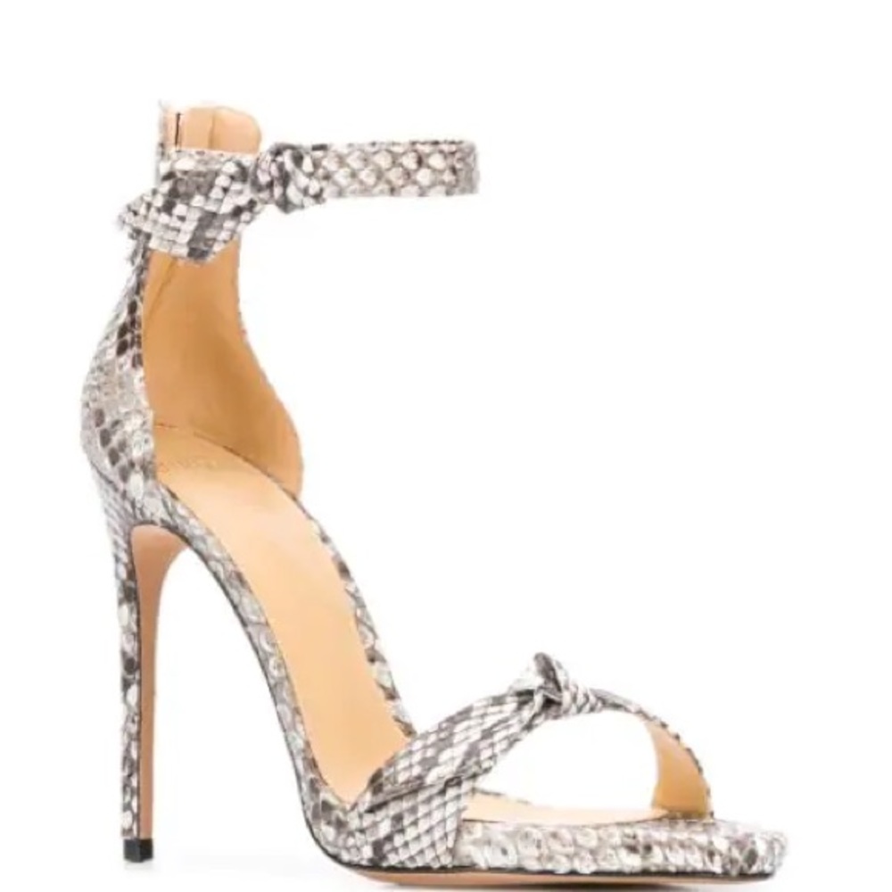 Alexandre Birman Clarita Assymetric Python Heels